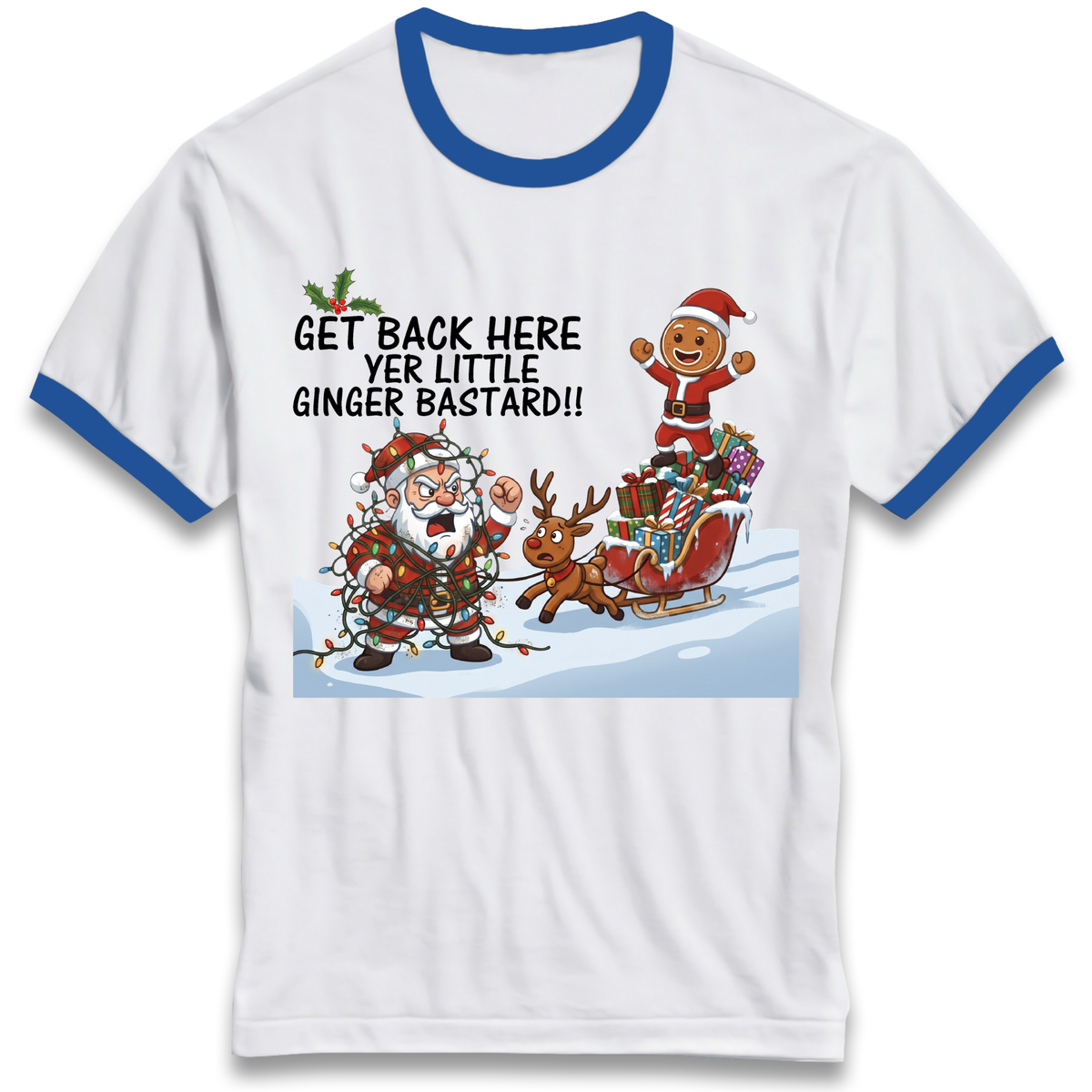 Christmas jumper Ringer T-Shirt