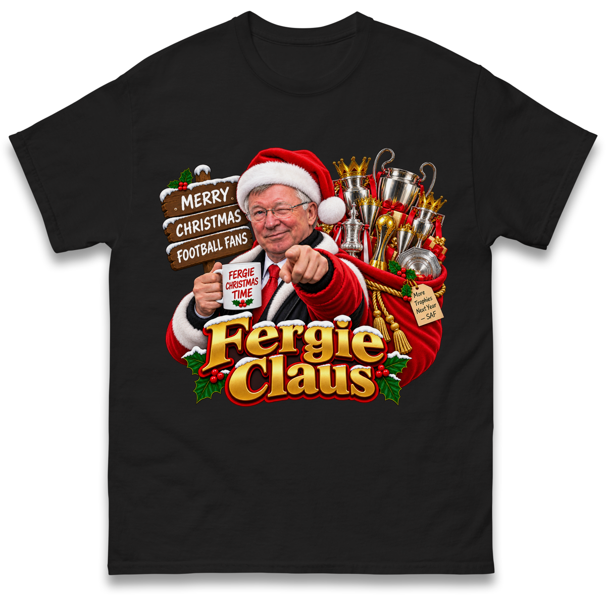 Man United Christmas T-Shirt