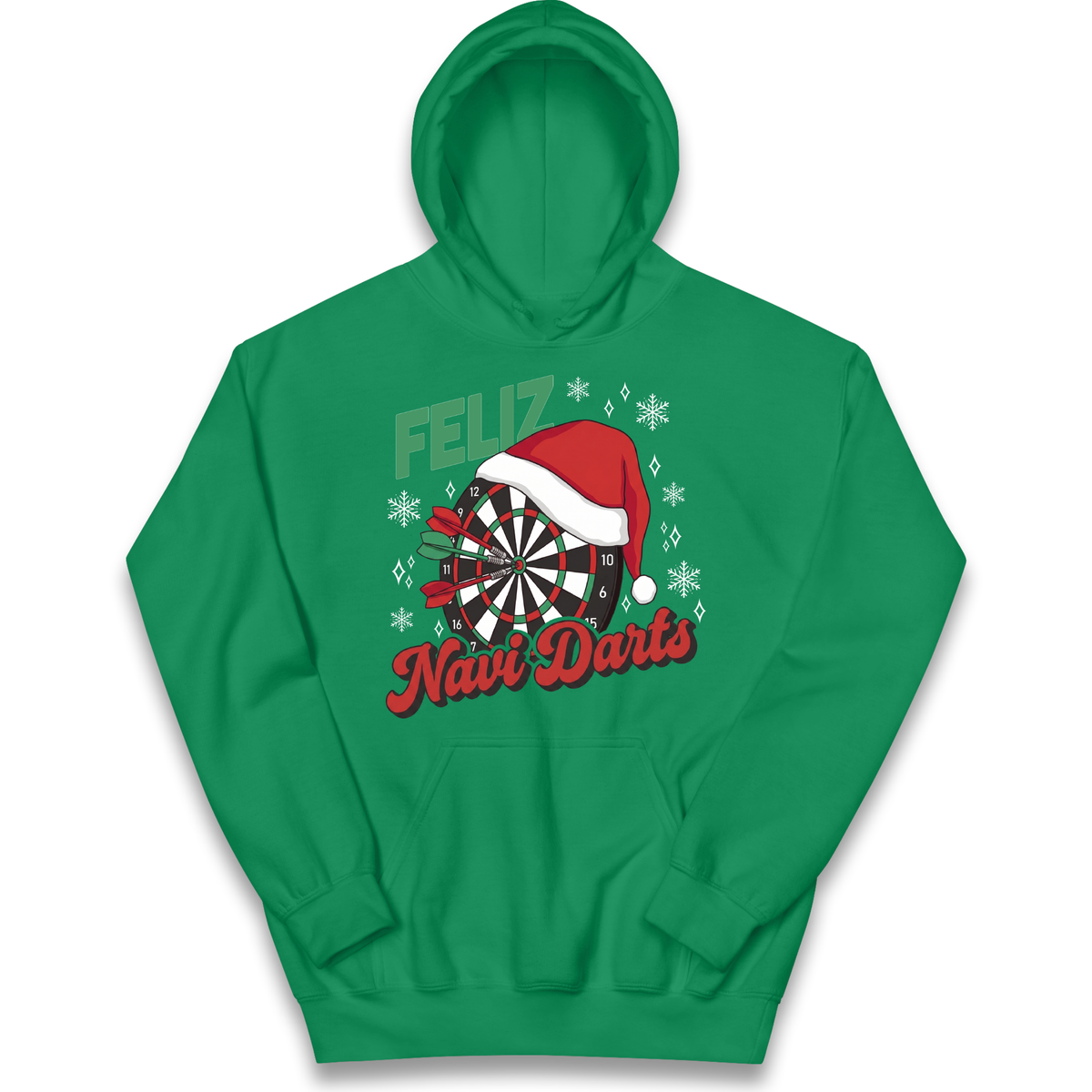 Feliz Navidarts Kids Hoodie - Christmas Darts Design