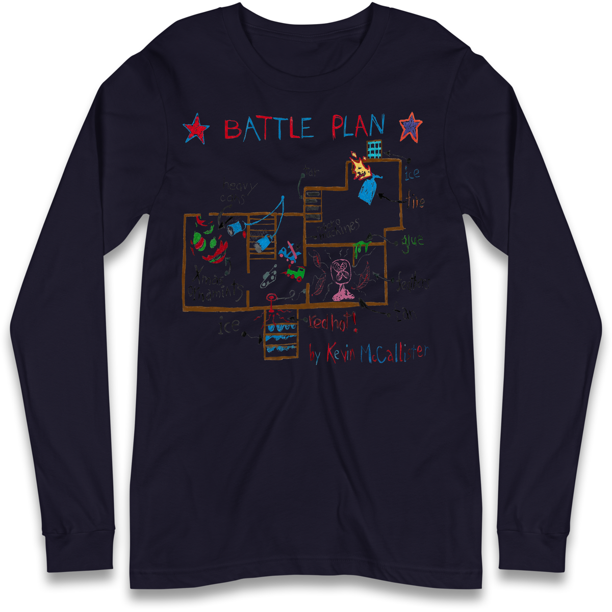 home alone battle plan Long Sleeve T-Shirt
