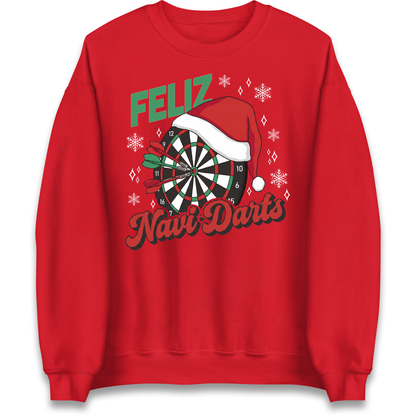 Feliz Navidarts Adult Jumper - Christmas Darts Design