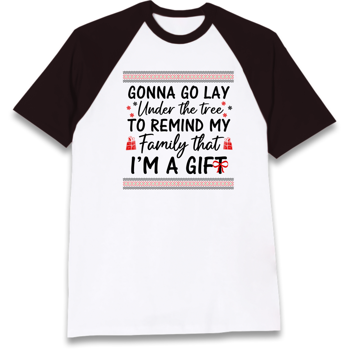 Christmas jumper Raglan T-Shirt