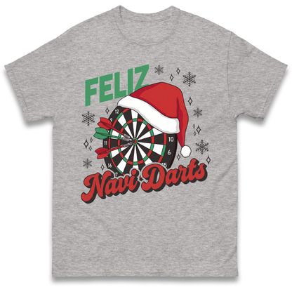 Feliz Navidarts Adult T-Shirt - Christmas Darts Gift