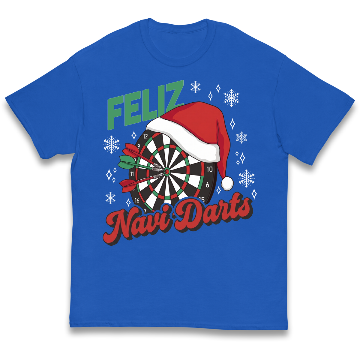 Feliz Navidarts Kids T-Shirt - Festive Darts Design