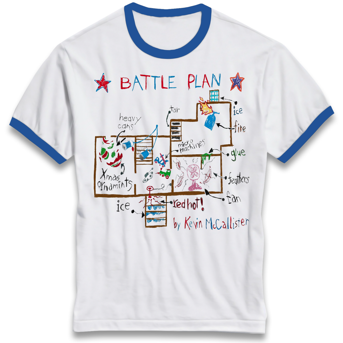 home alone battle plan Ringer T-Shirt