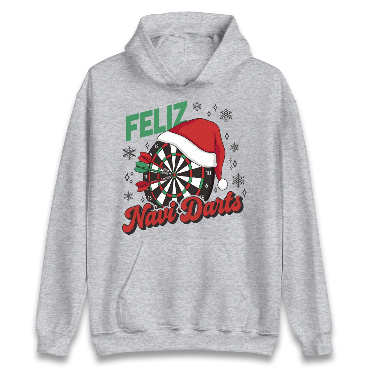 Feliz Navidarts Adult Hoodie - Festive Darts Gift