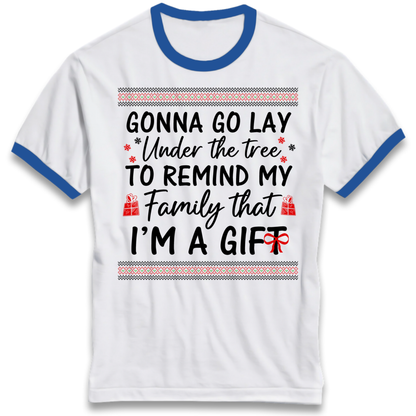 Christmas jumper Ringer T-Shirt