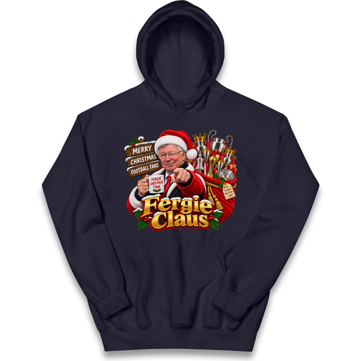 Man United Christmas Kids Hoodie
