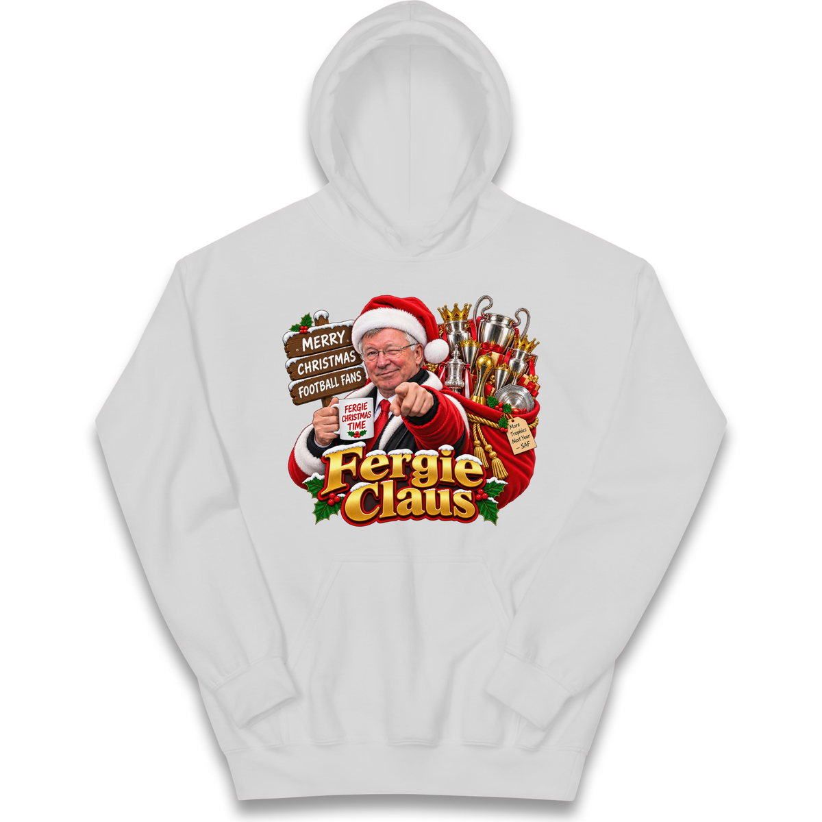 Man United Christmas Kids Hoodie