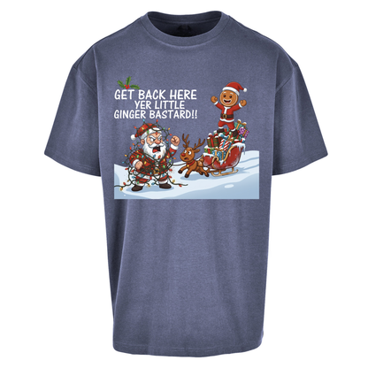 santa joke graphic Oversized T-Shirt