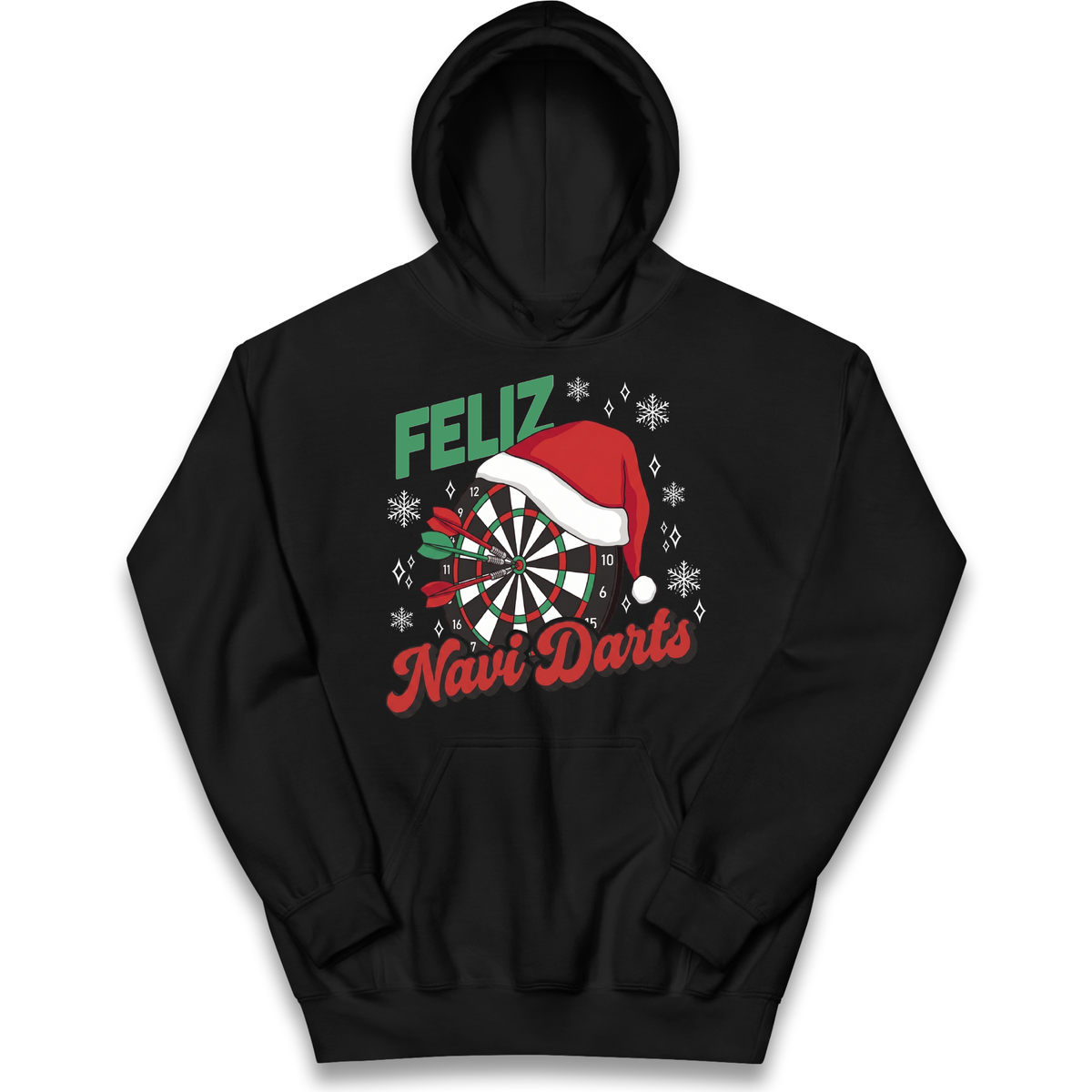 Feliz Navidarts Kids Hoodie - Christmas Darts Design