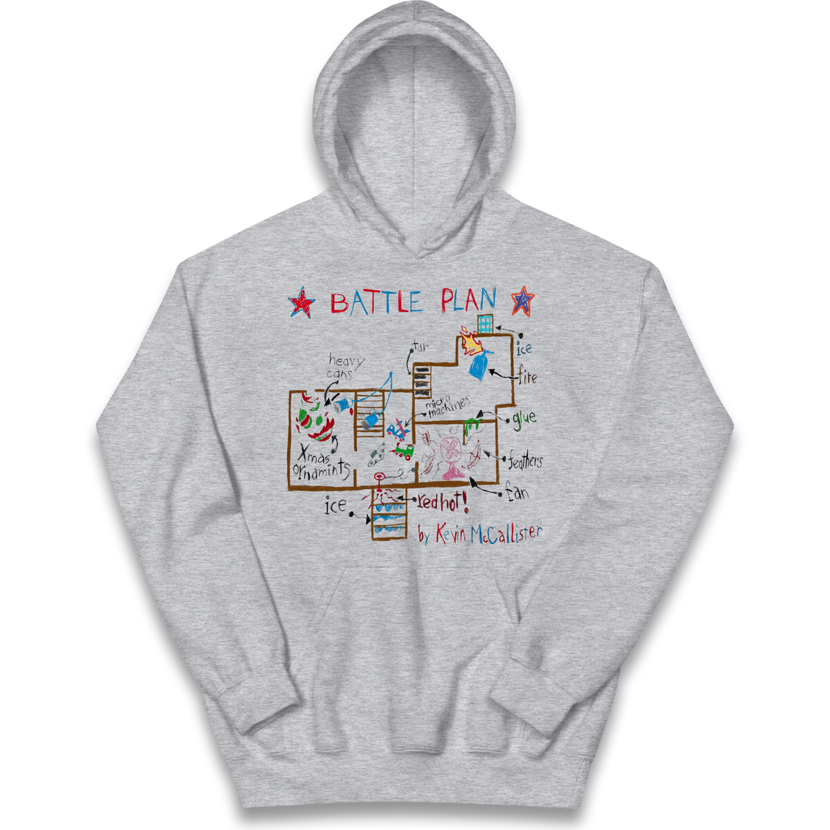 home alone battle plan Kids Hoodie
