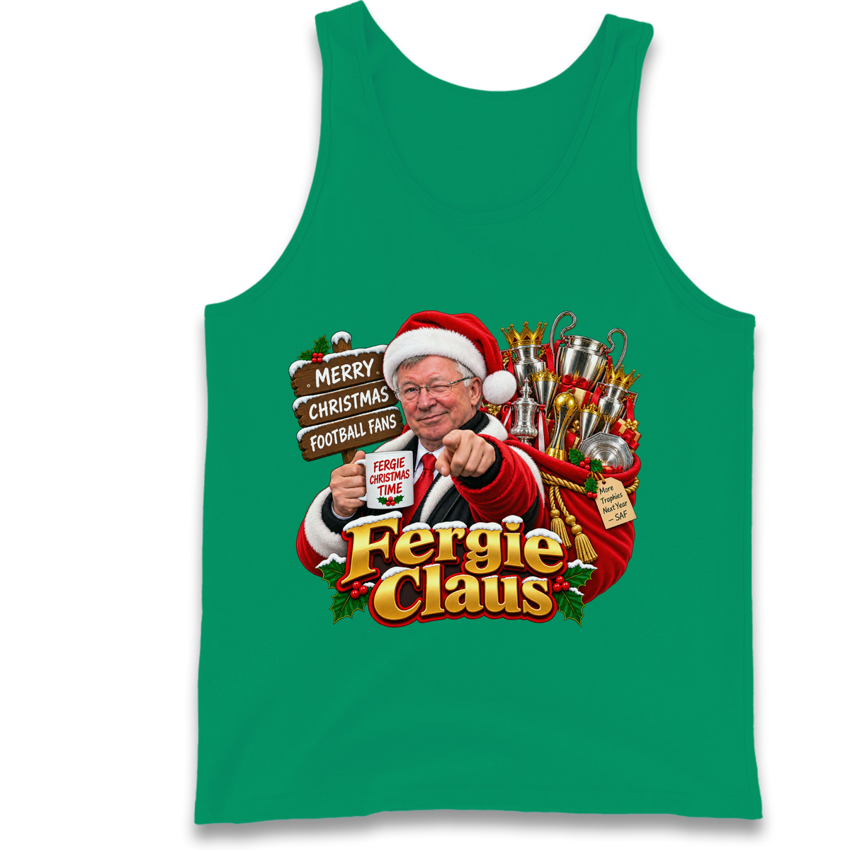 Man United Christmas Tank Top