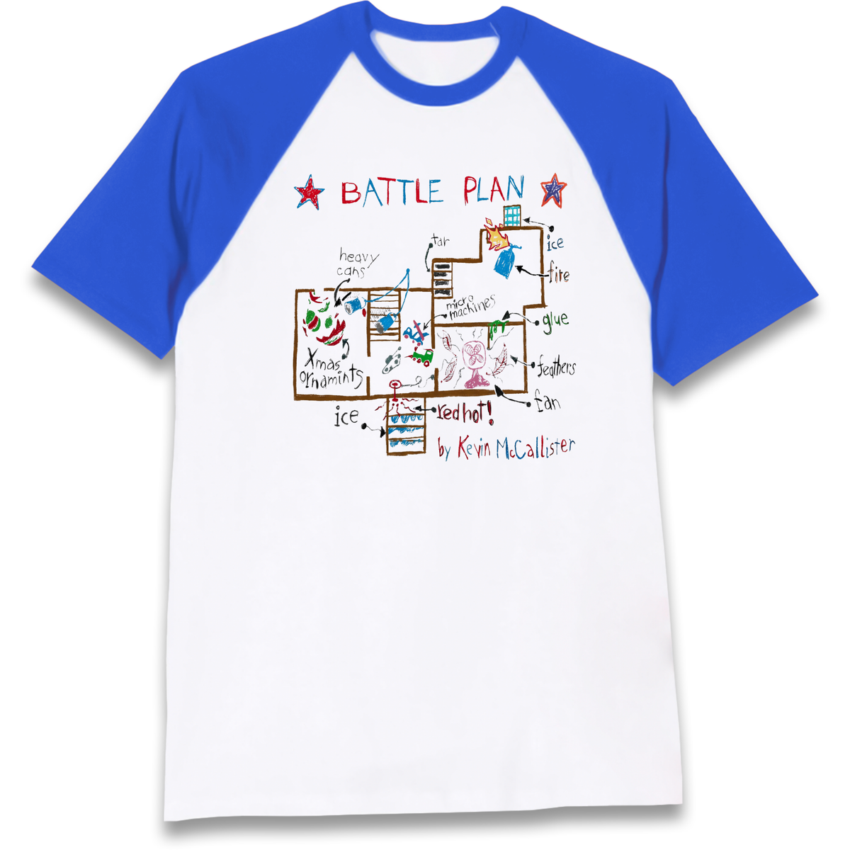 home alone battle plan Raglan T-Shirt