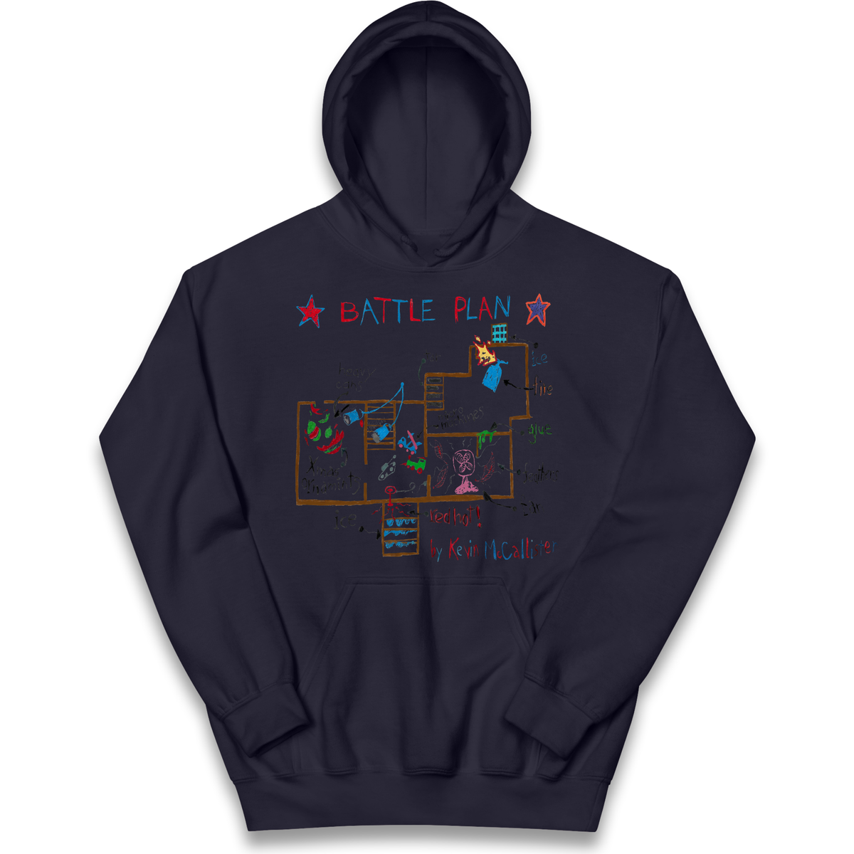 home alone battle plan Kids Hoodie