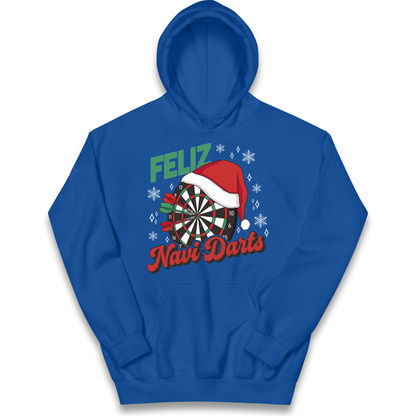 Feliz Navidarts Kids Hoodie - Christmas Darts Design