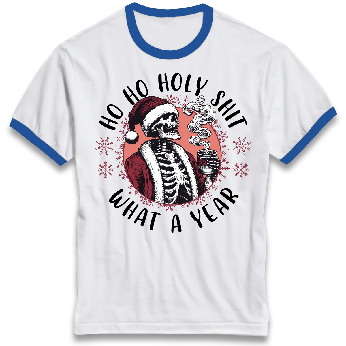 HO HO Holy Santa Ringer T-Shirt