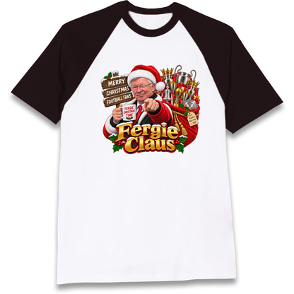 Man United Christmas Raglan T-Shirt