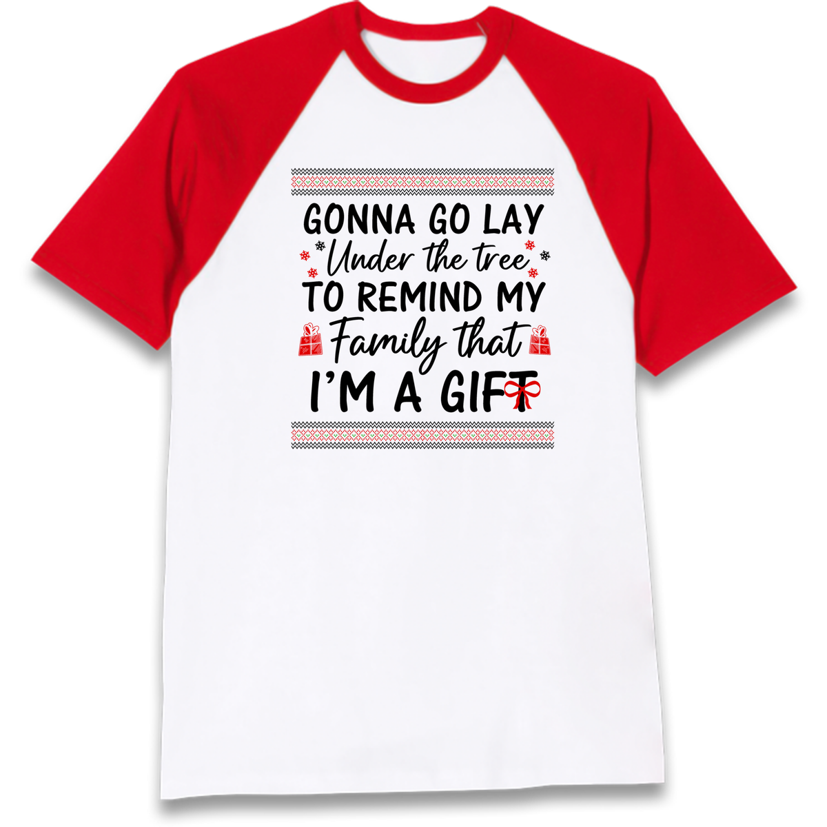 Christmas jumper Raglan T-Shirt