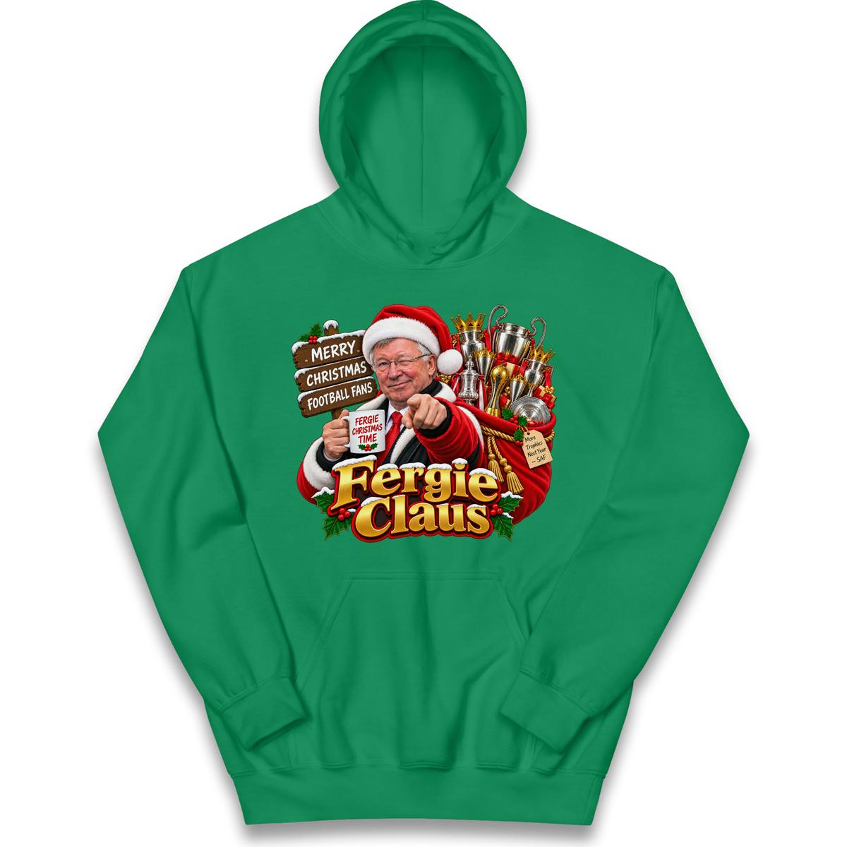 Man United Christmas Kids Hoodie