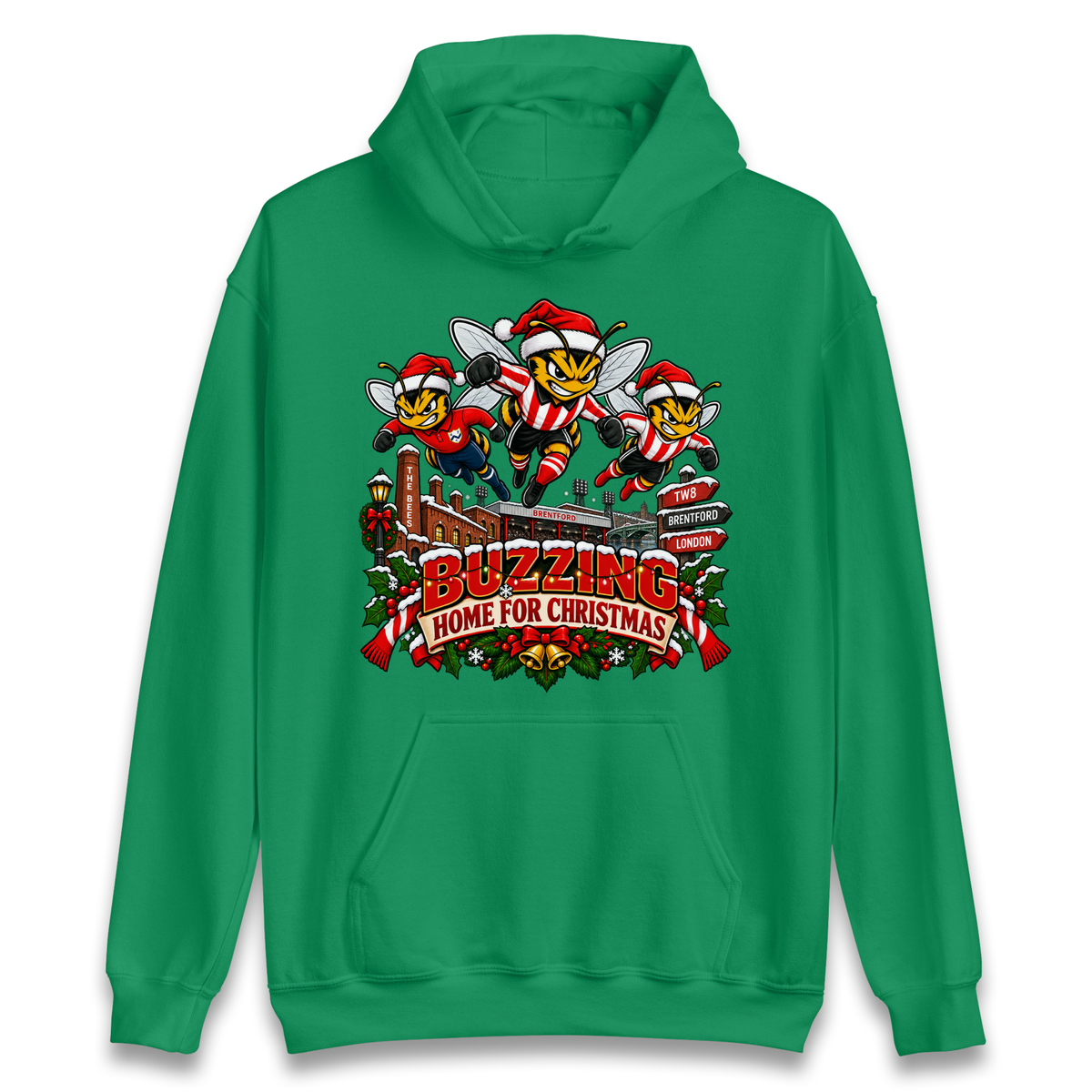 Brentford Football Christmas Hoodie