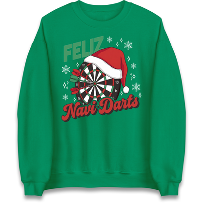 Feliz Navidarts Adult Jumper - Christmas Darts Design