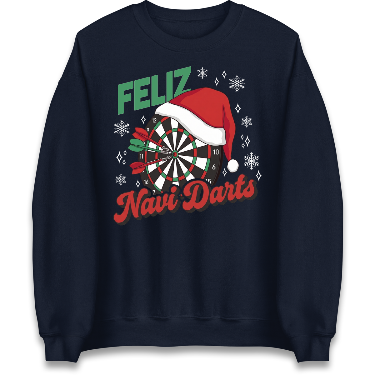Feliz Navidarts Adult Jumper - Christmas Darts Design