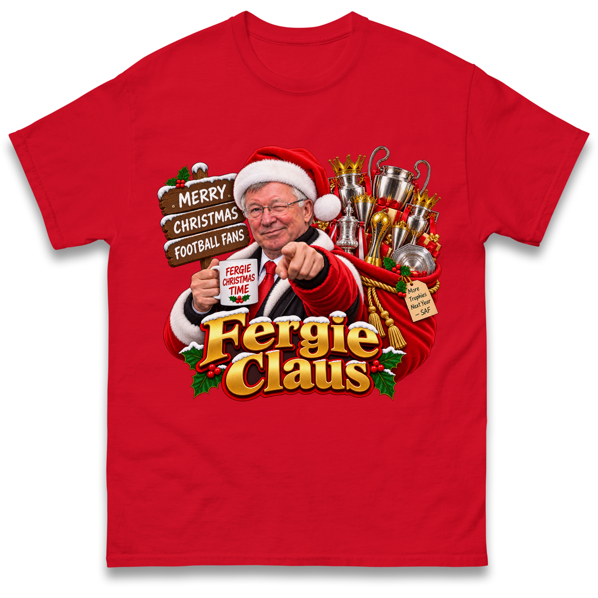 Man United Christmas T-Shirt
