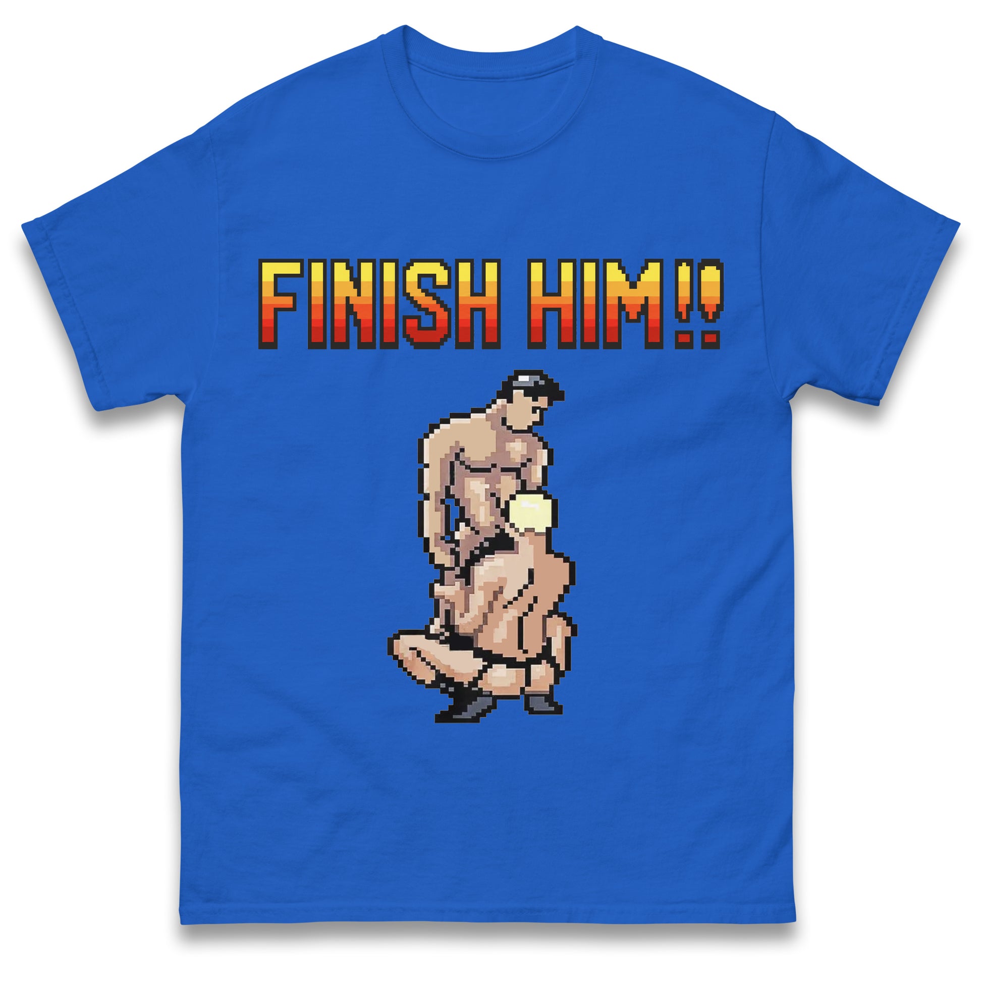 Finish Him Gay Shirt Gamer LGBT Shirt , Funny Shirt, LGBT Shirt, Inappropriate Shirt, Stupid Shirt, Meme Shirt, Unhinged Shirt