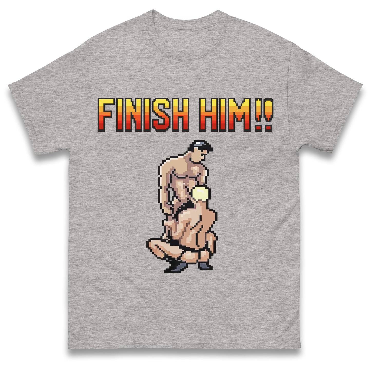 Finish Him Gay Shirt Gamer LGBT Shirt , Funny Shirt, LGBT Shirt, Inappropriate Shirt, Stupid Shirt, Meme Shirt, Unhinged Shirt
