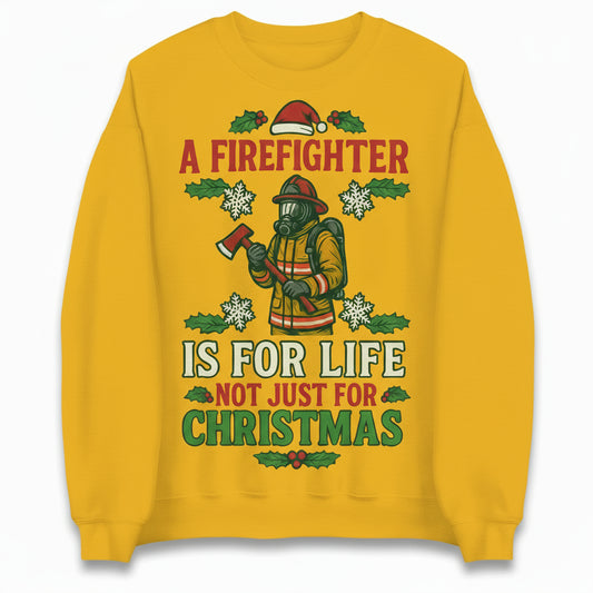 Firefighter Christmas Jumper