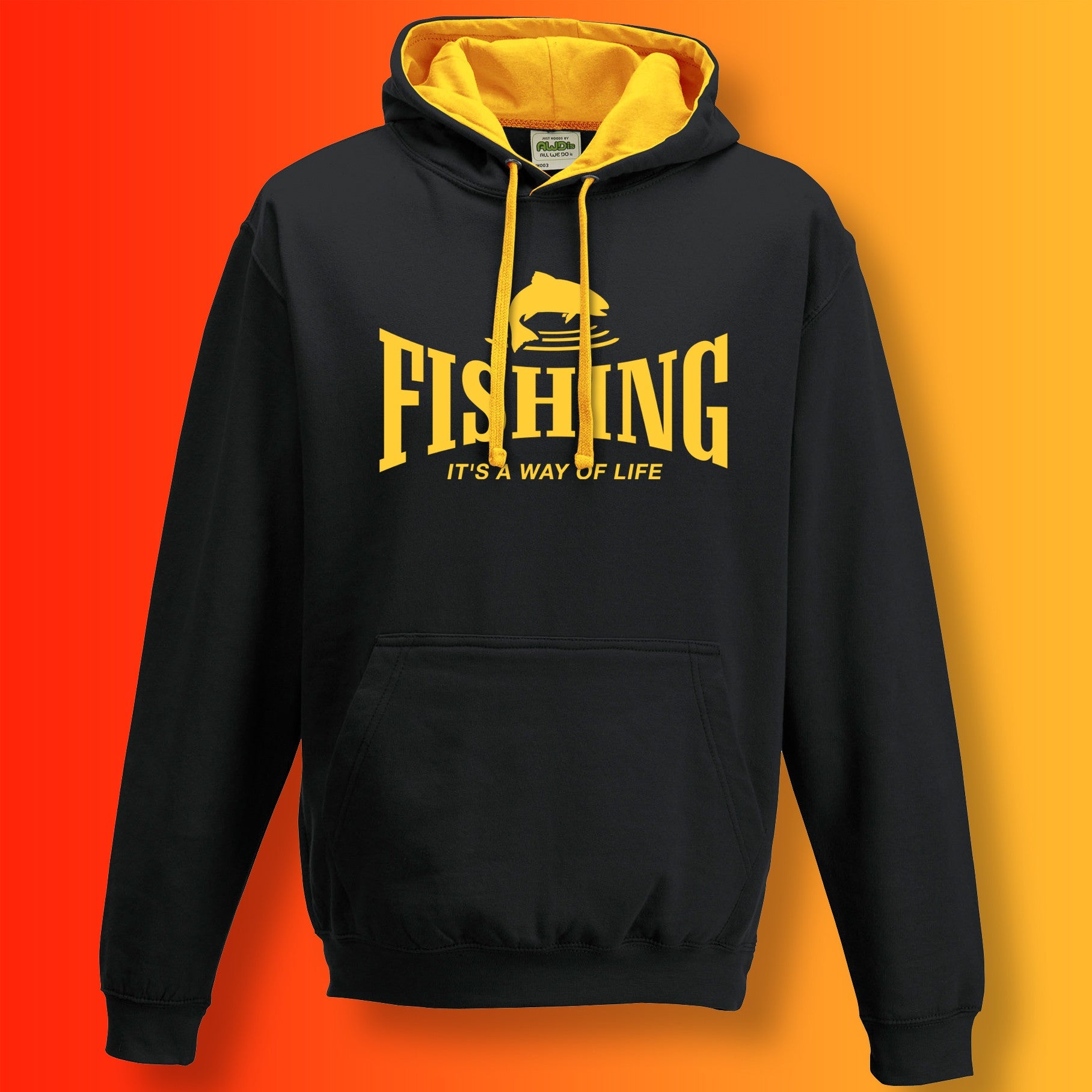 Fishing Contrast Hoodie