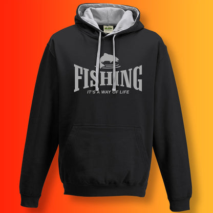 Fishing Contrast Hoodie