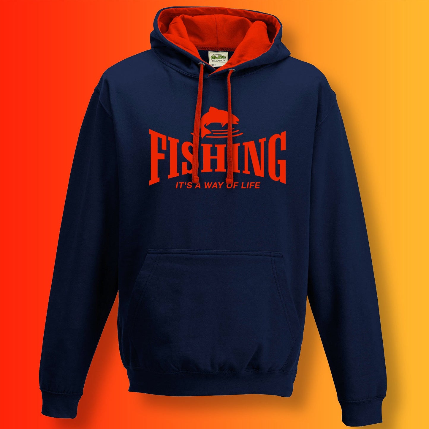 Fishing Contrast Hoodie