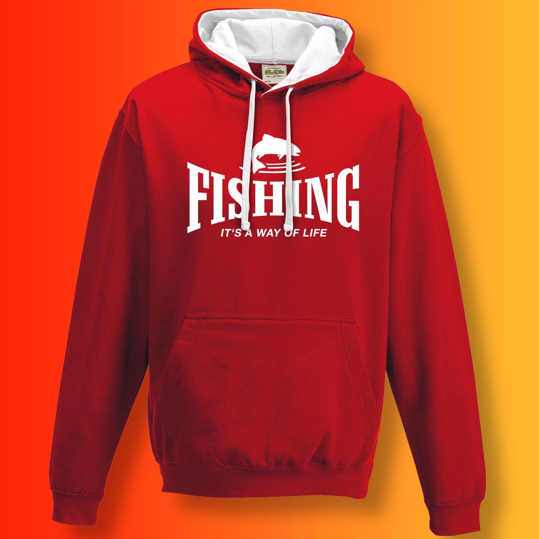 Fishing Contrast Hoodie