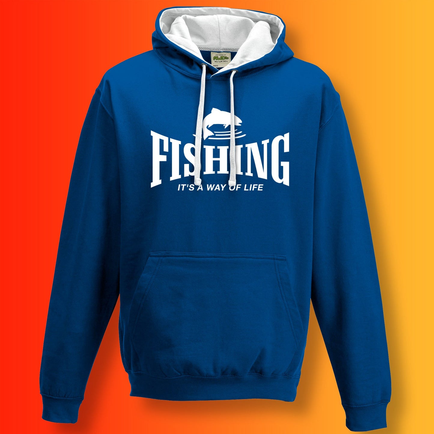 Fishing Contrast Hoodie
