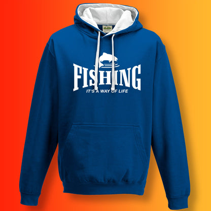 Fishing Contrast Hoodie