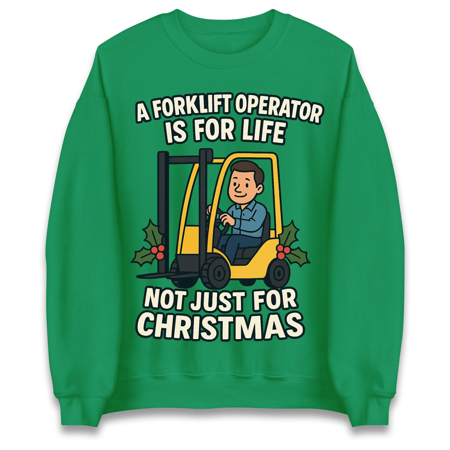 Forklift Operator Christmas Jumper
