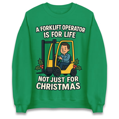 Forklift Operator Christmas Jumper