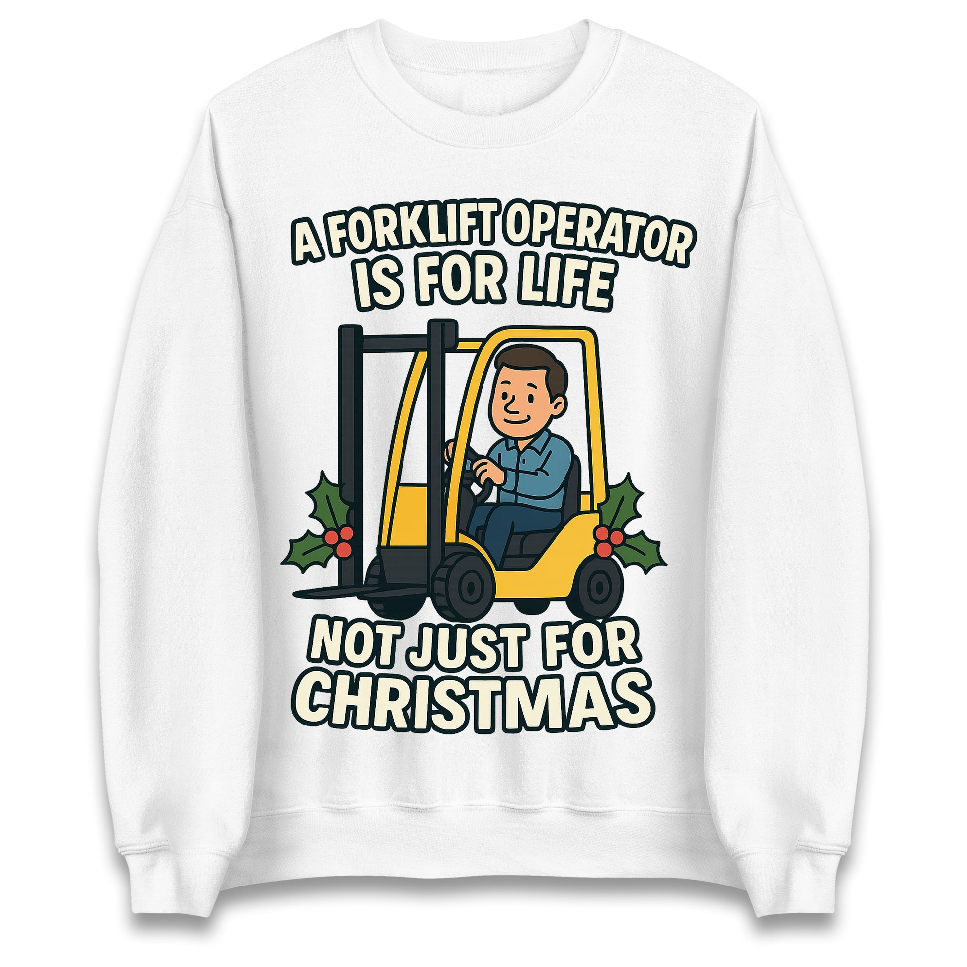 Forklift Operator Christmas Jumper