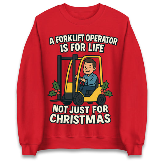 Forklift Operator Christmas Jumper