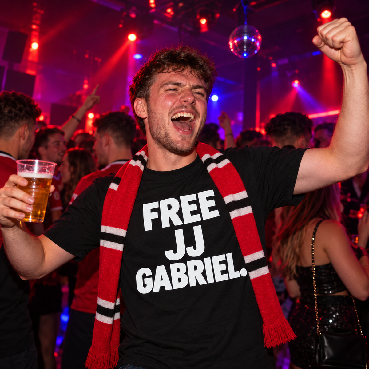 Free JJ Gabriel Leaving Man Utd T Shirt