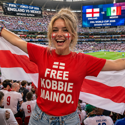 Free Kobbie Mainoo England Football Shirt