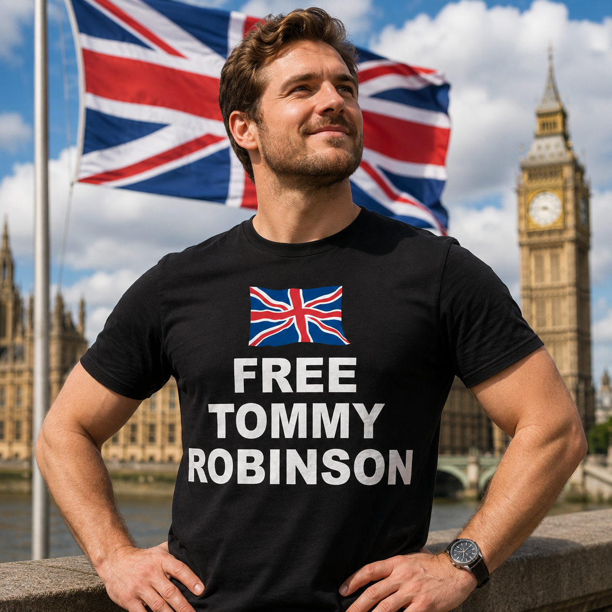 Free Tommy Robinson T Shirt