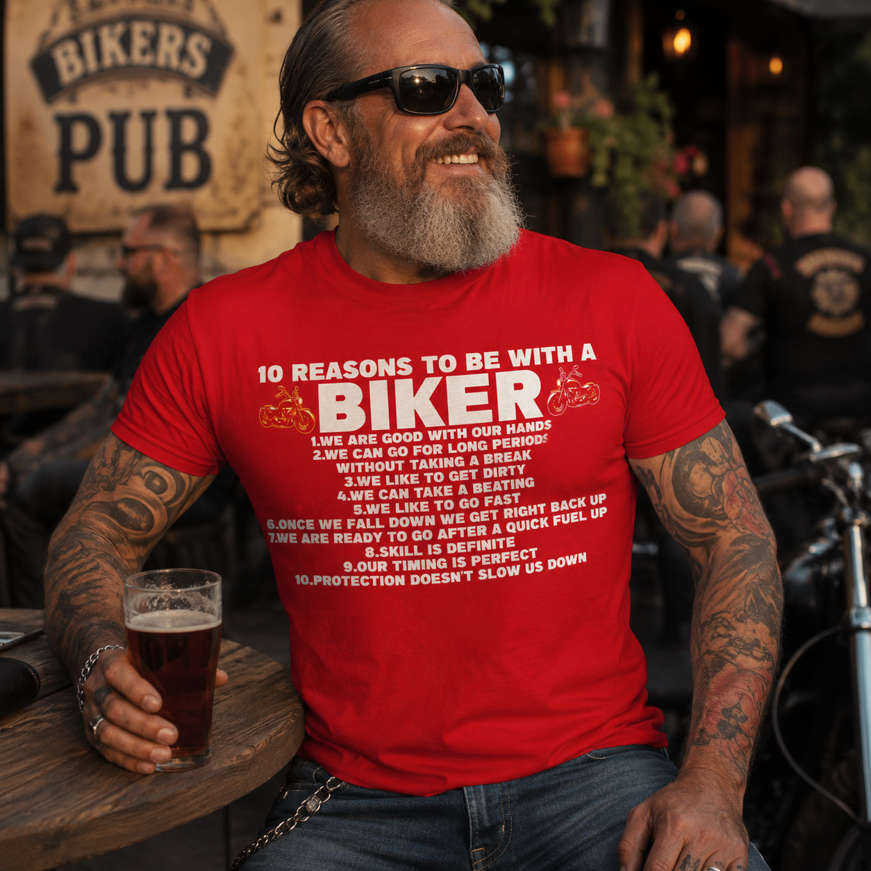 Funny Biker T Shirts for Men