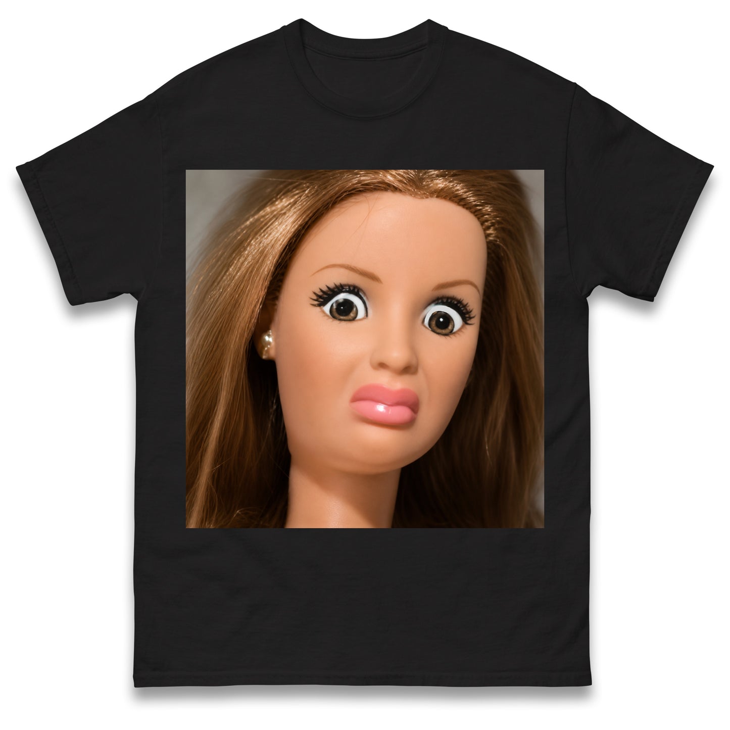 Funny Distressed Doll Face Meme T Shirt