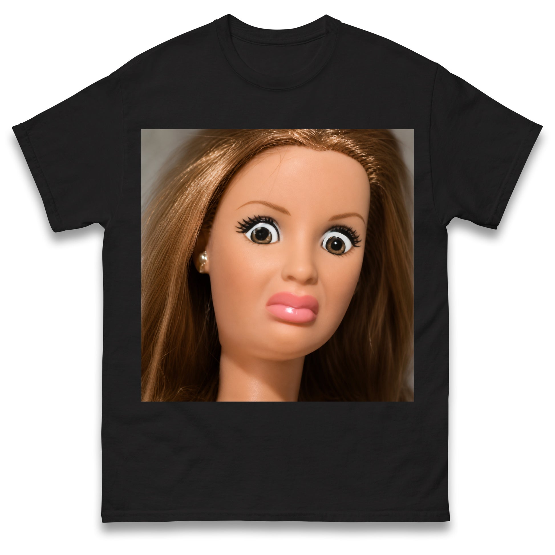 Funny Distressed Doll Face Meme T Shirt