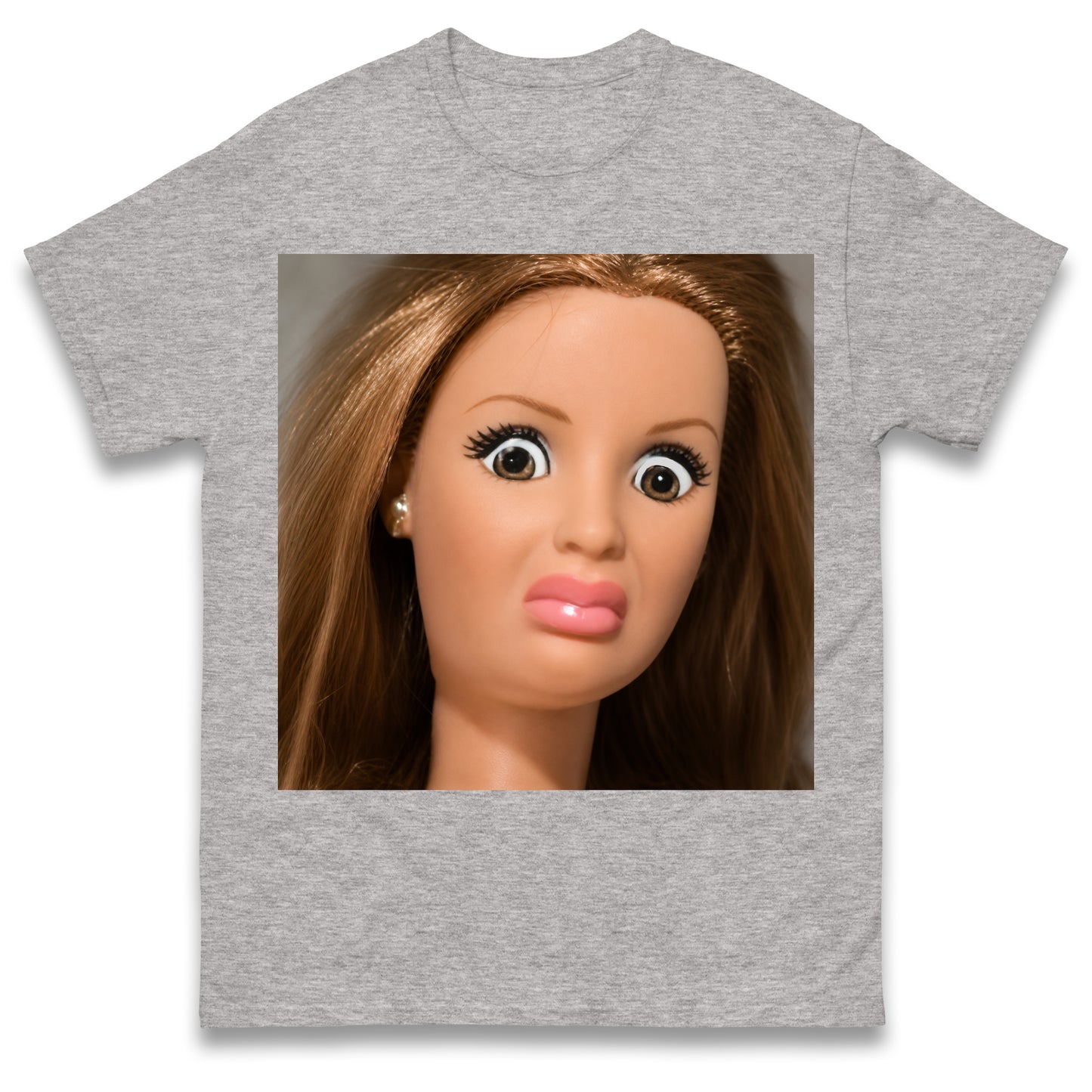 Funny Distressed Doll Face Meme T Shirt