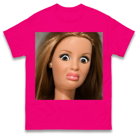 Funny Distressed Doll Face Meme T Shirt