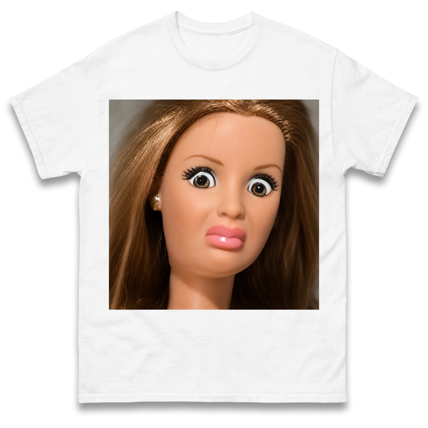 Funny Distressed Doll Face Meme T Shirt